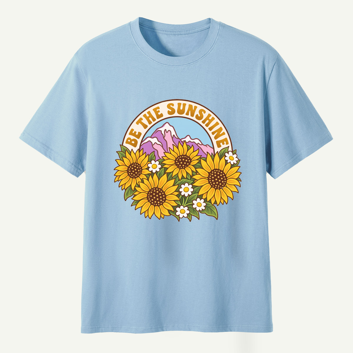 Be The Sunshine Sunflower Mountains T-Shirt