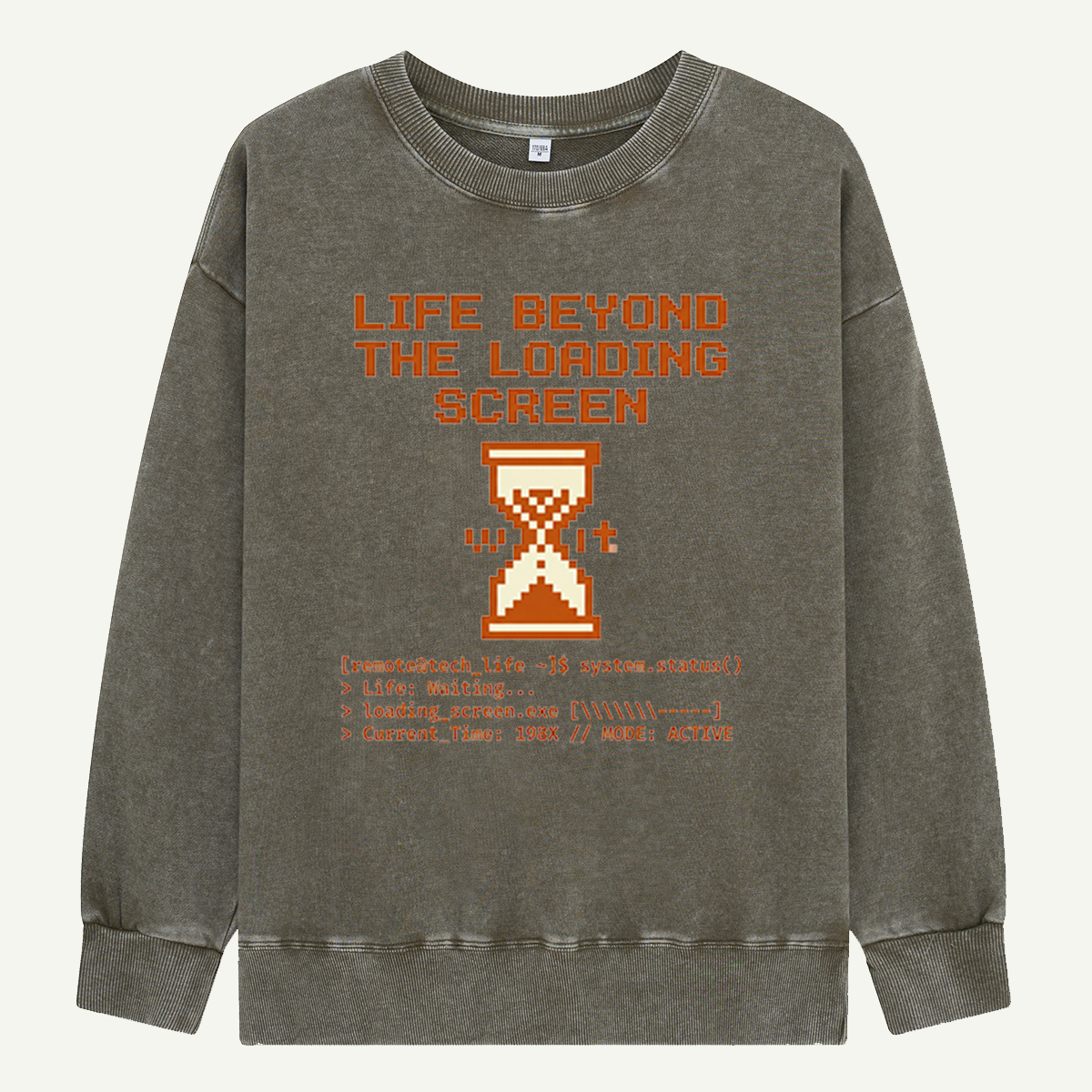 Life Beyond the Loading Screen Washed Sweatshirts