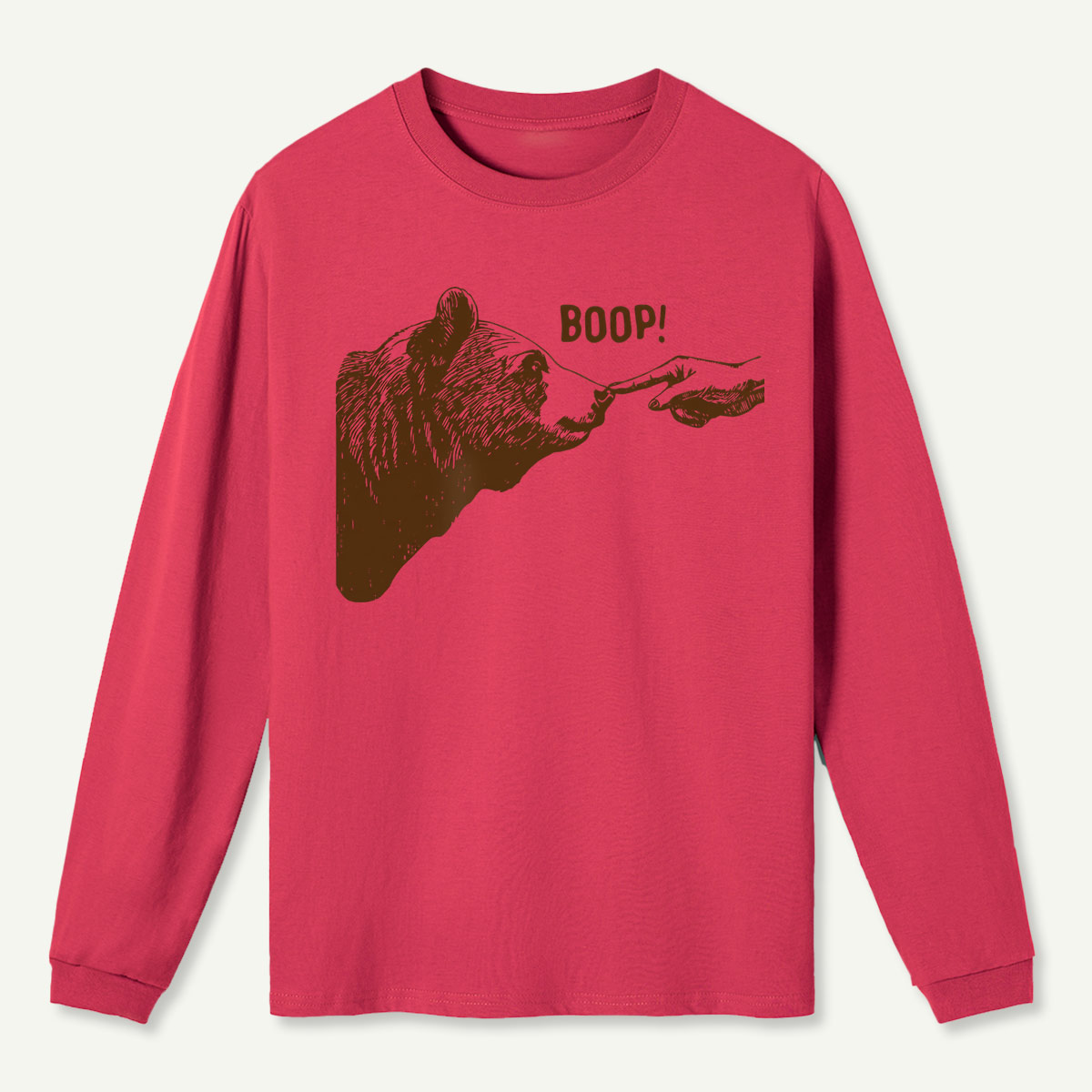 Boop Bear Nose Long Sleeve T-Shirt