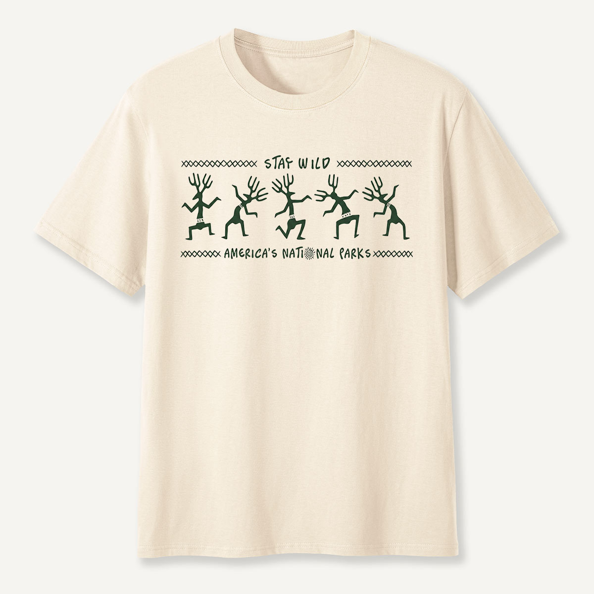 Stay Wild Petroglyph Dancers National Parks T-Shirt