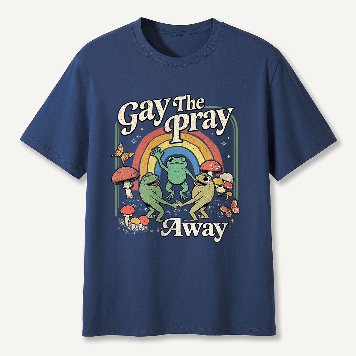 Frogs Rainbow Mushroom T-Shirt