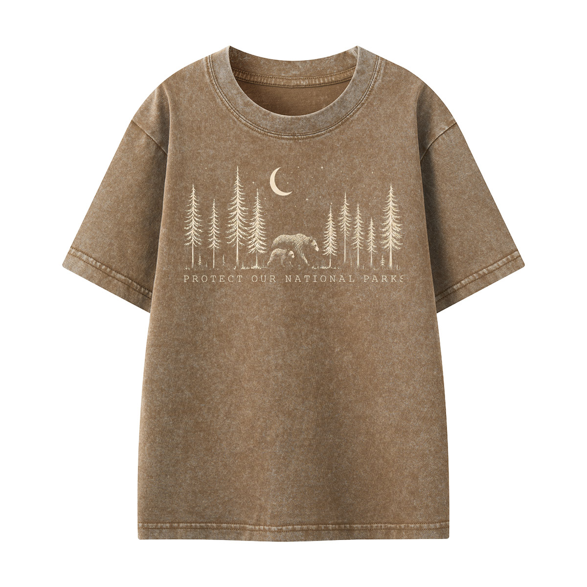 Protect The National Parks Environmental Activism Kids Washed T-Shirt