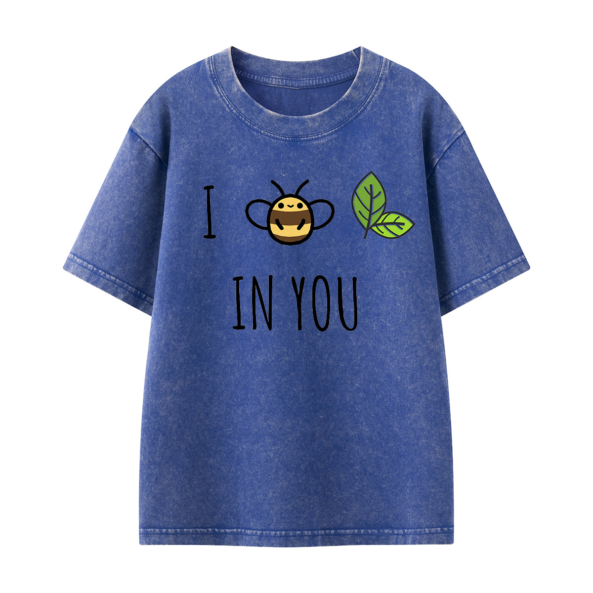 Bee Leaf Pun “I Believe in You” Kids Washed T-Shirt