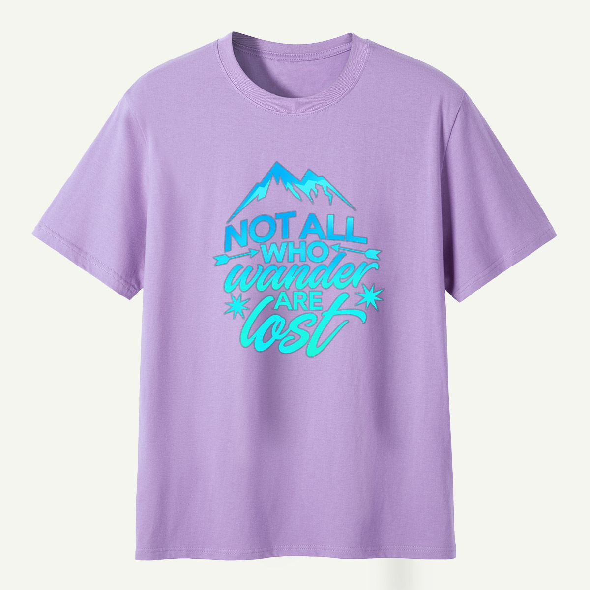 Not All Who Wander Are Lost Mountain Arrow Badge T-Shirt