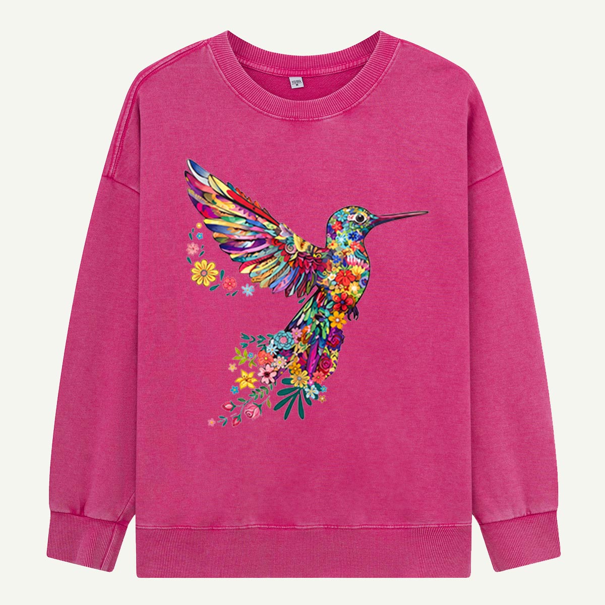 Animal Lover Hummingbird Washed Sweatshirts