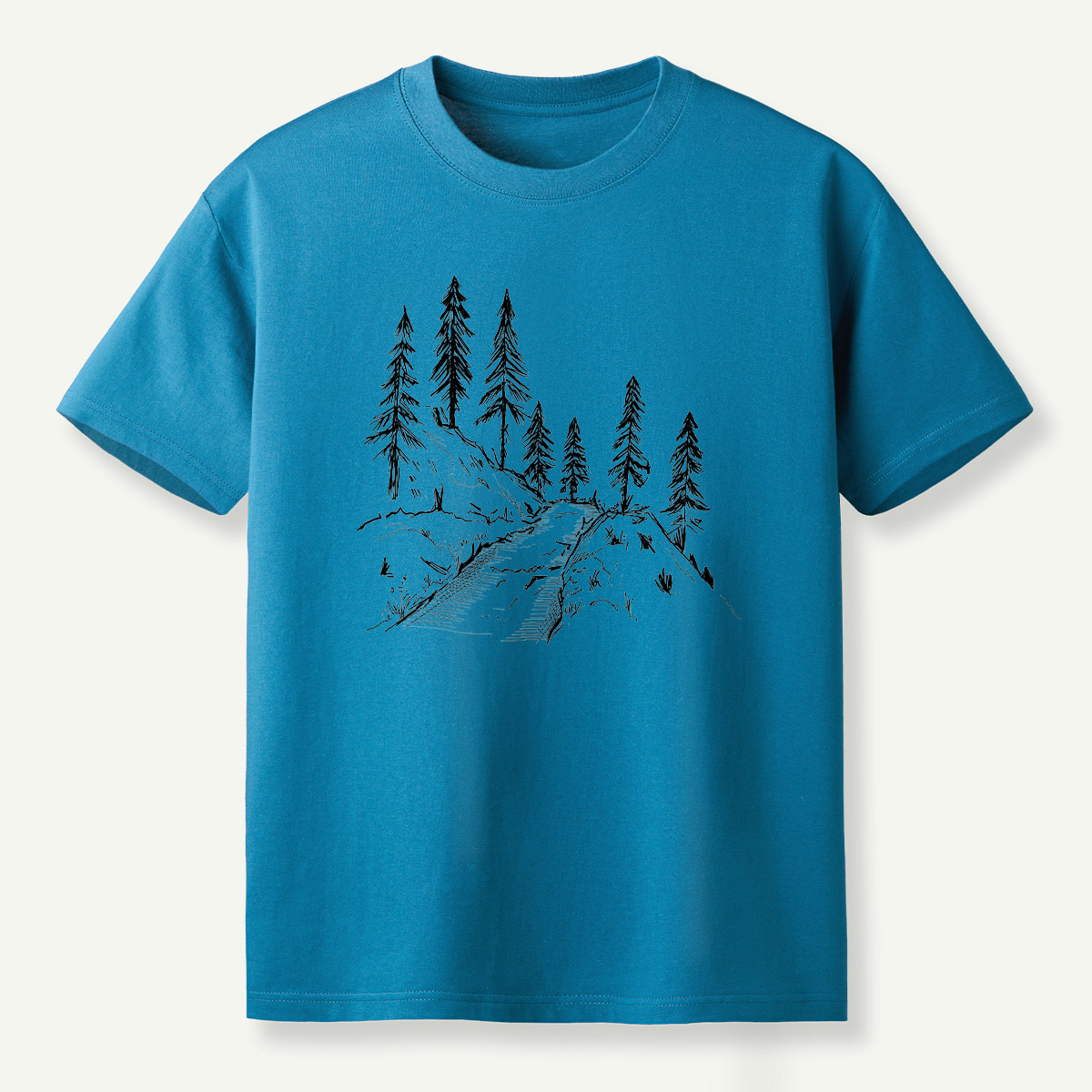 Pine Forest Ridge Sketch T-Shirt