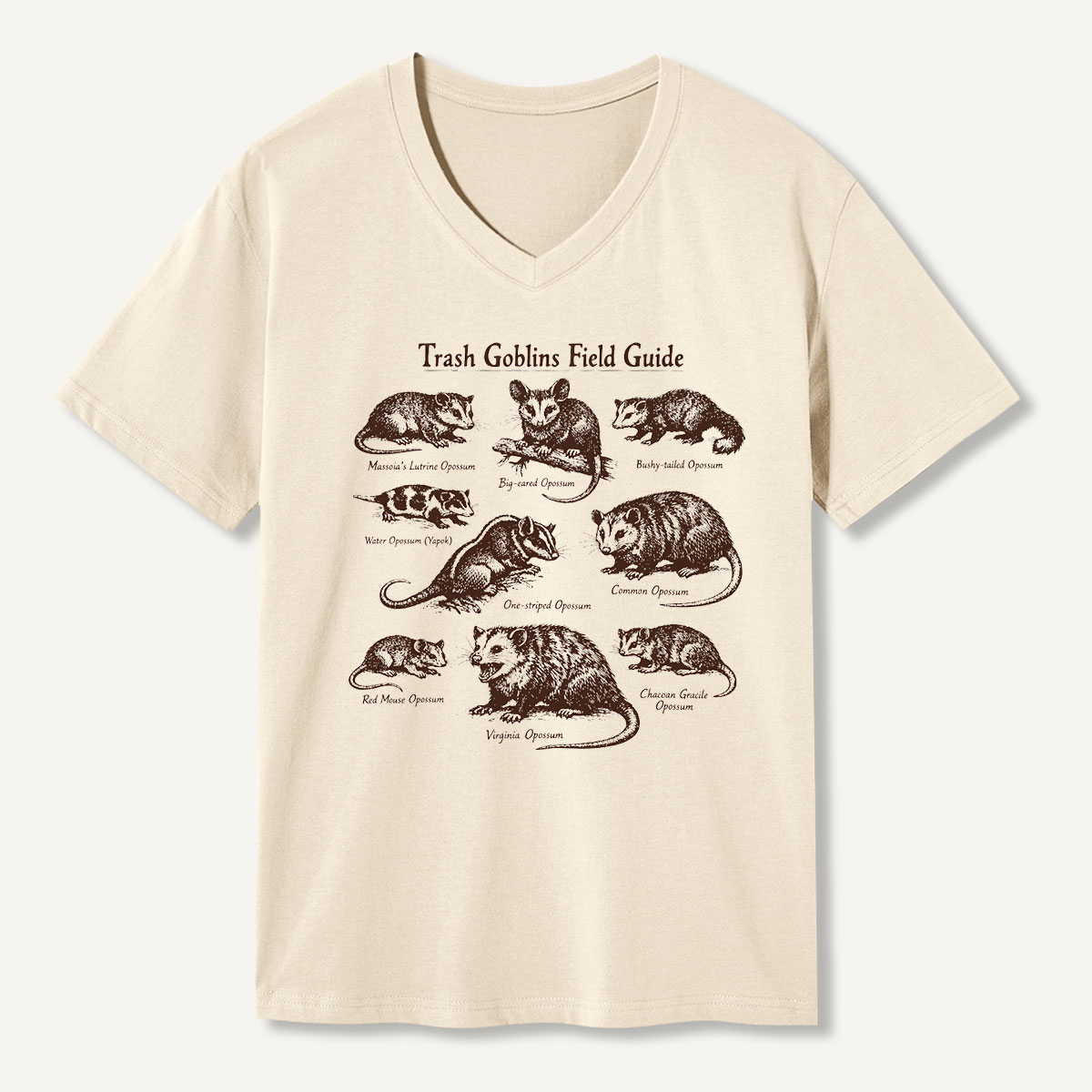 Guinea Pig Breed Guide V-neck T-Shirt