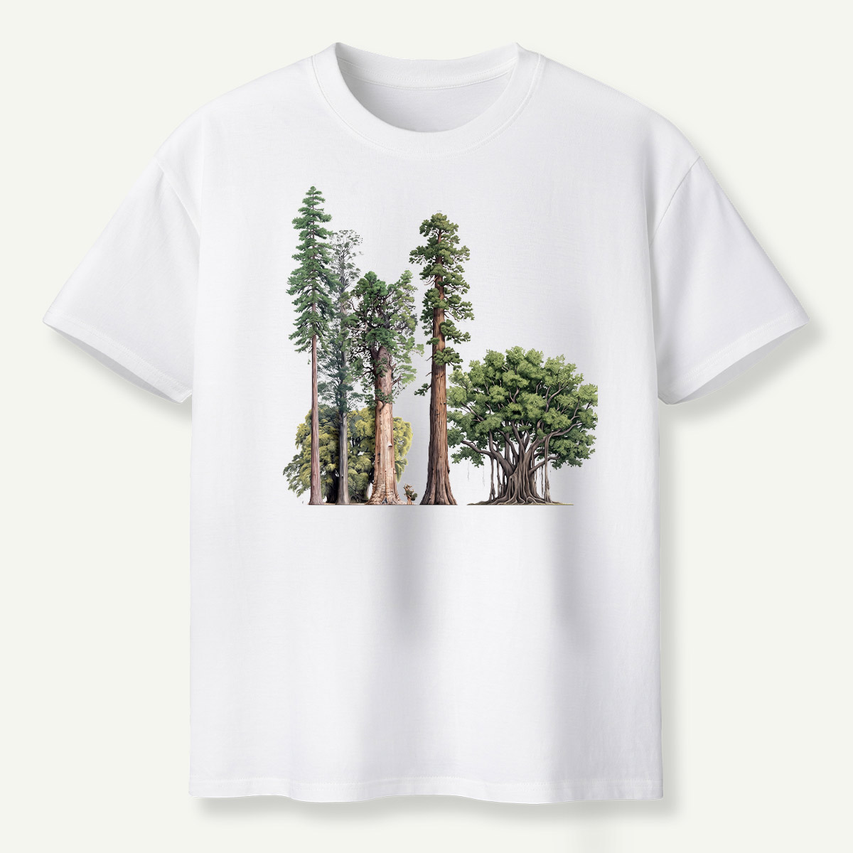 Giant Redwood Forest Botanical Study T-Shirt