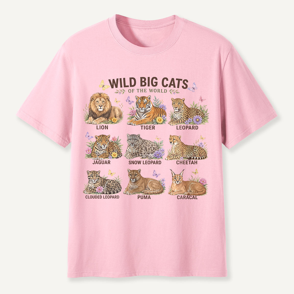 Wild Big Cats of the World T-Shirt