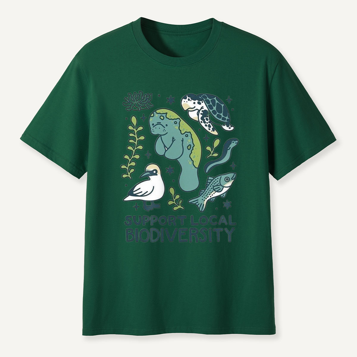 Support Local Biodiversity Aquatic Animals T-Shirt