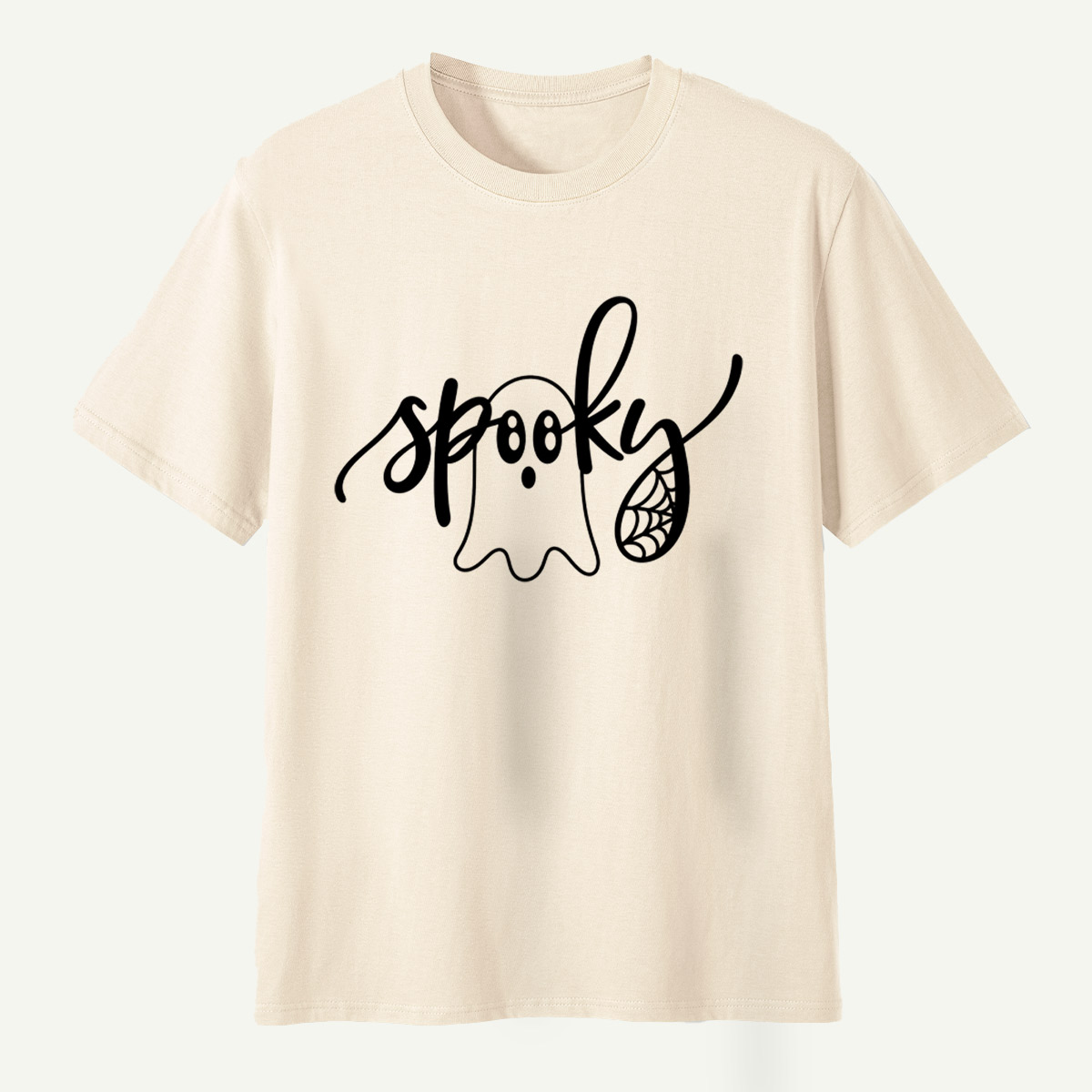 Spooky Ghost Lettering T-Shirt