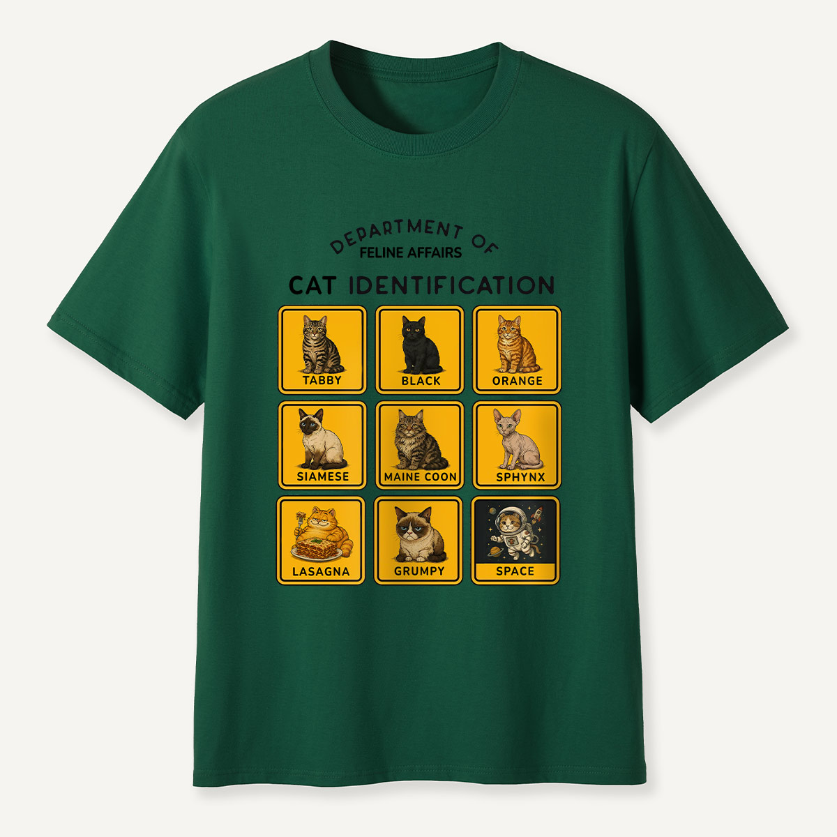 Department of Wildlife Cat Identification T-Shirt