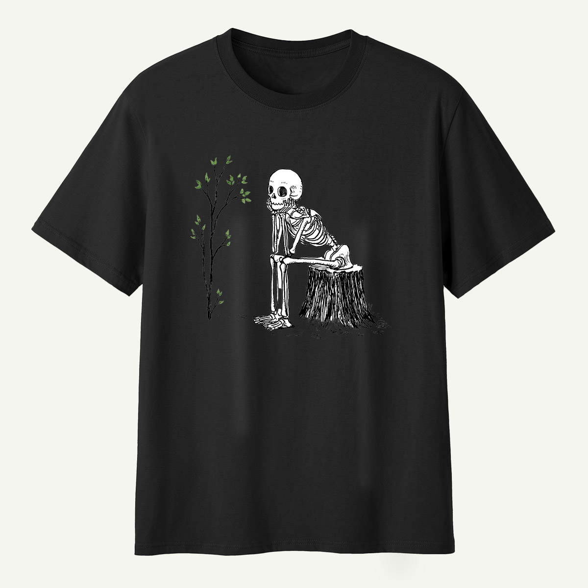 Skeleton Waiting For The Tree To Grow T-Shirt