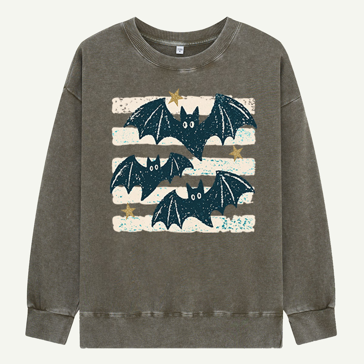 Three Bats After Dark Washed Sweatshirts