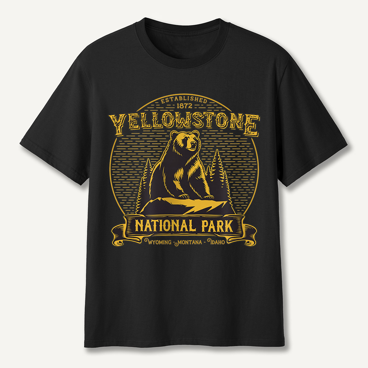 Yellowstone National Park Sitting Bear T-Shirt