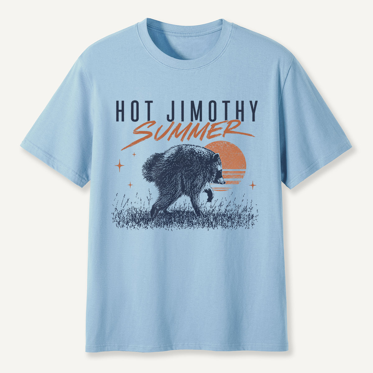 Hot Jimothy Summer Retro Raccoon T-Shirt