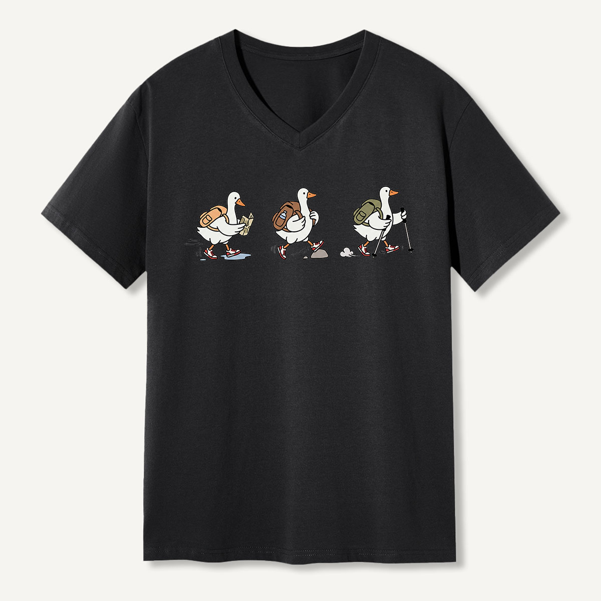 Little Bird Walking Parade V-neck T-Shirt
