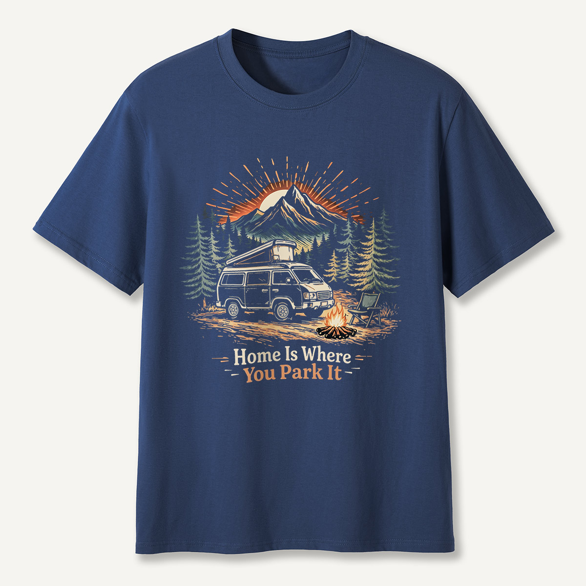 Home Is Where You Park It Camper Van Camping T-Shirt