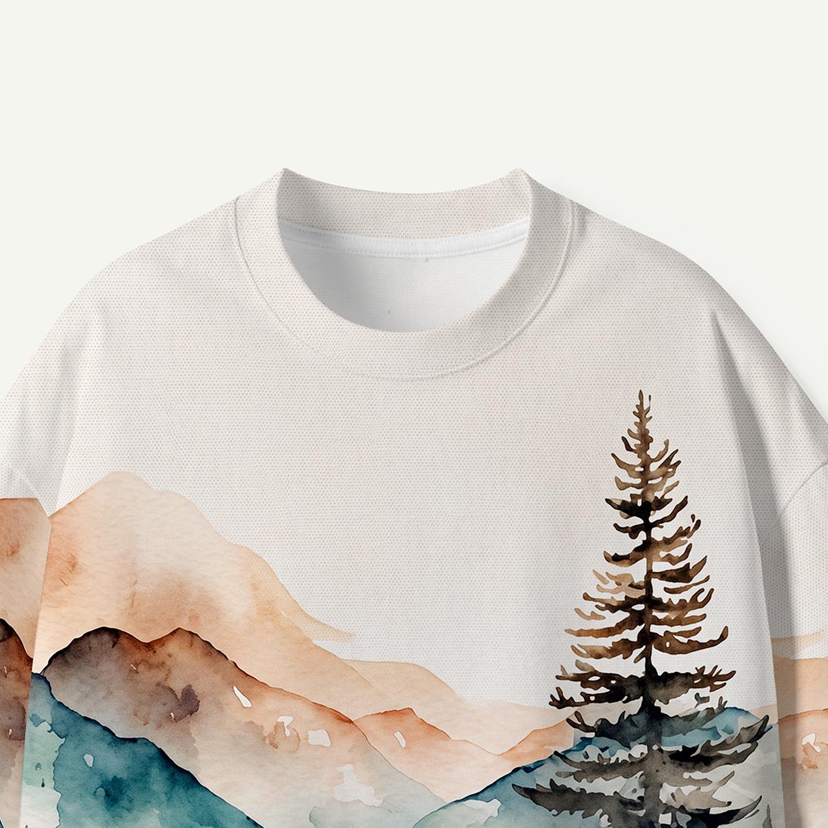 Watercolor Mountain Forest Premium Eco Tee