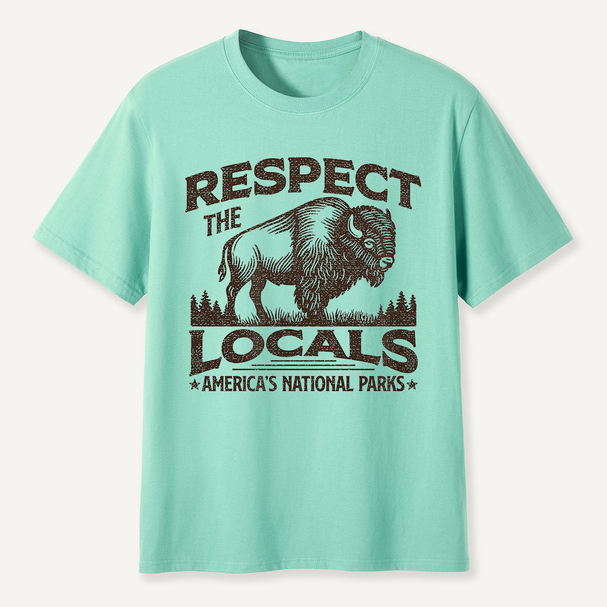 Respect the Locals Bison National Parks T-Shirt