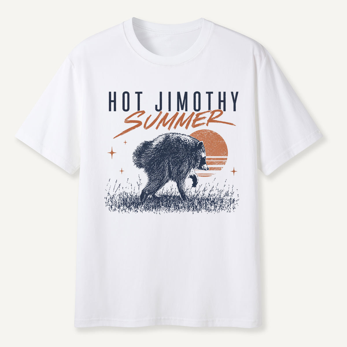Hot Jimothy Summer Retro Raccoon T-Shirt