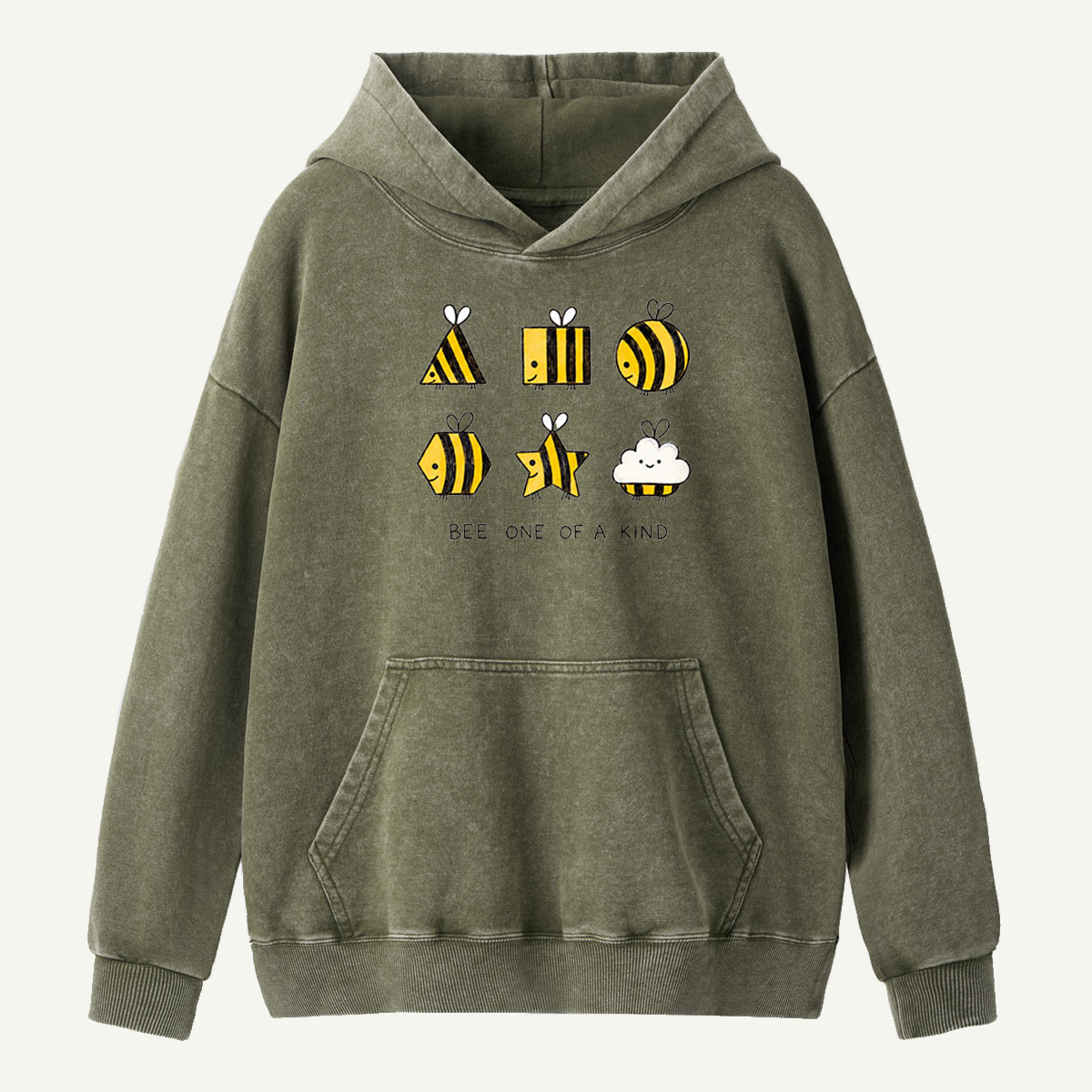 Bee One of a Kind Shapes Washed Hoodie