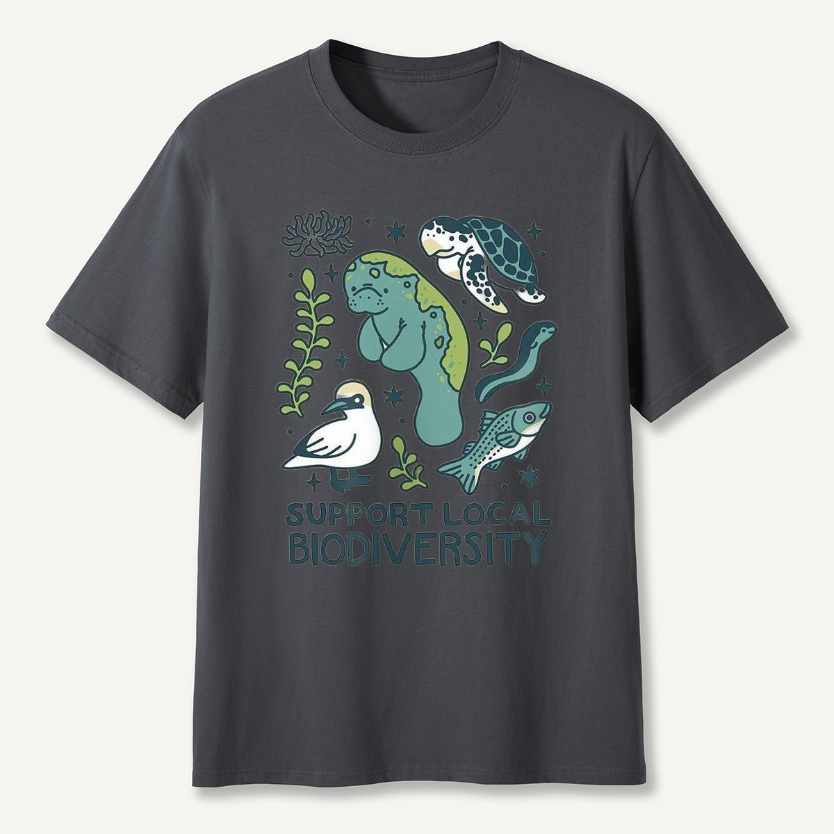 Support Local Biodiversity Aquatic Animals T-Shirt