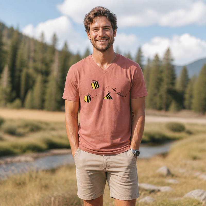 Bee Different V-neck T-Shirt