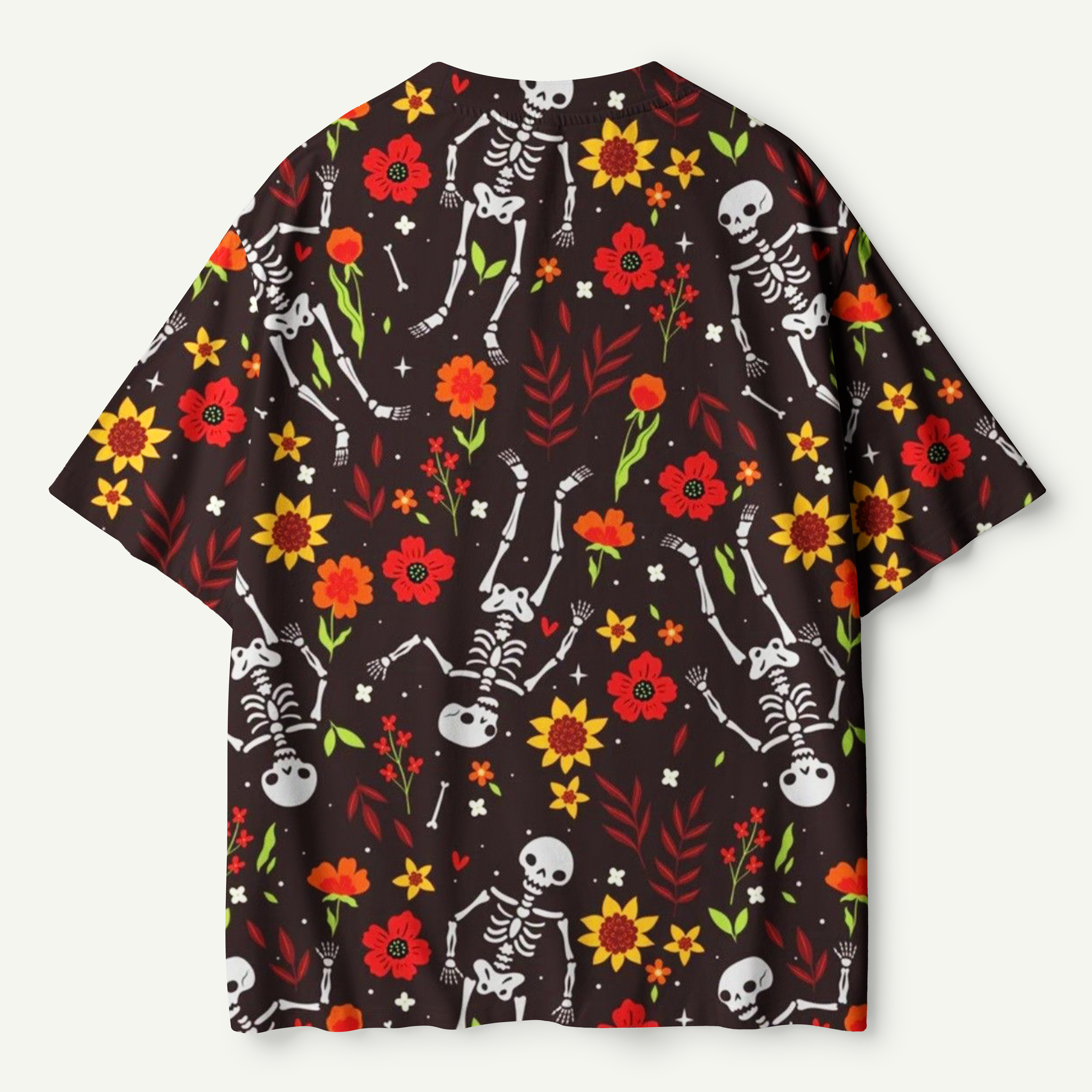 Skeleton Wildflower Scatter Premium Pure Cotton Tee