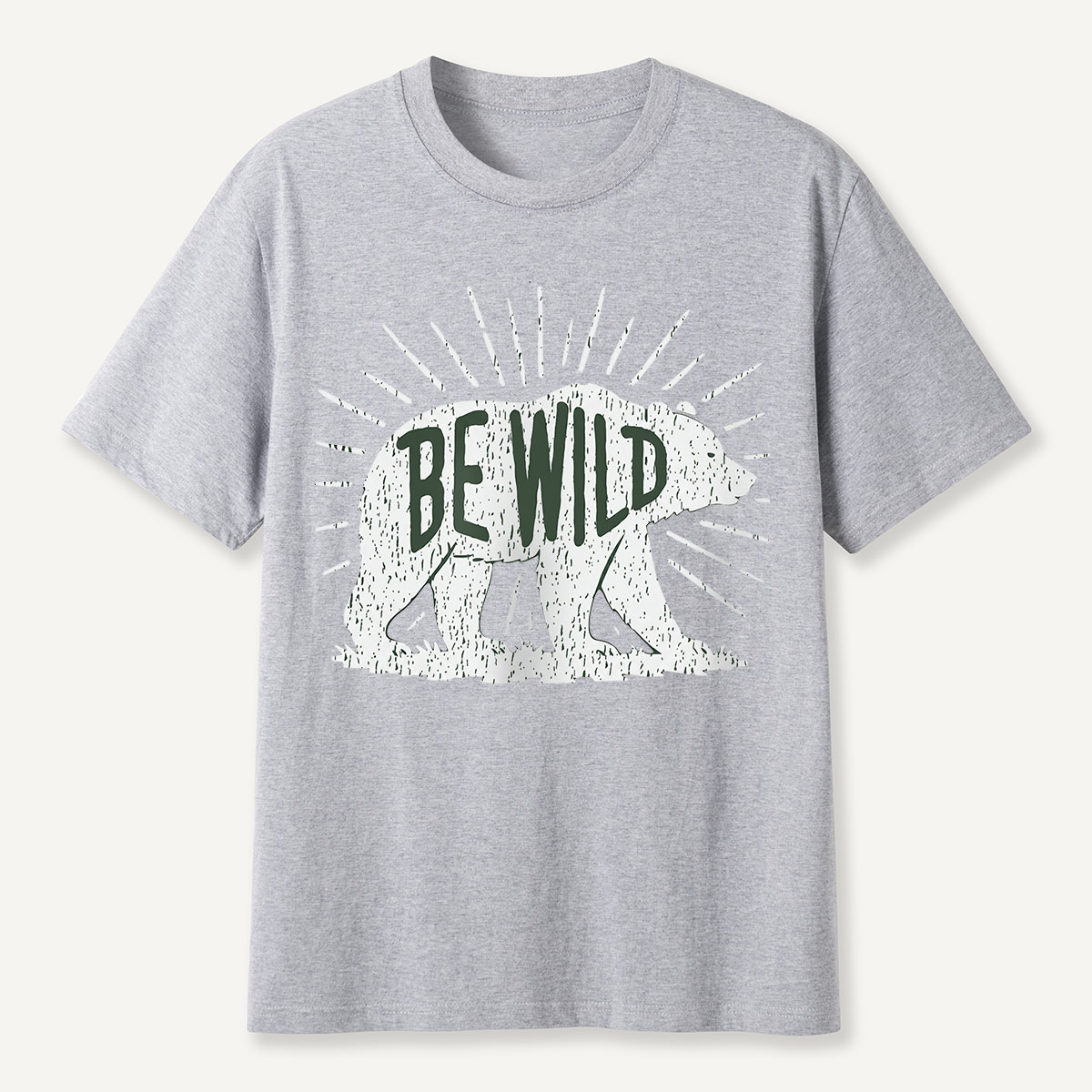 Be Wild Bear Sunburst T-Shirt