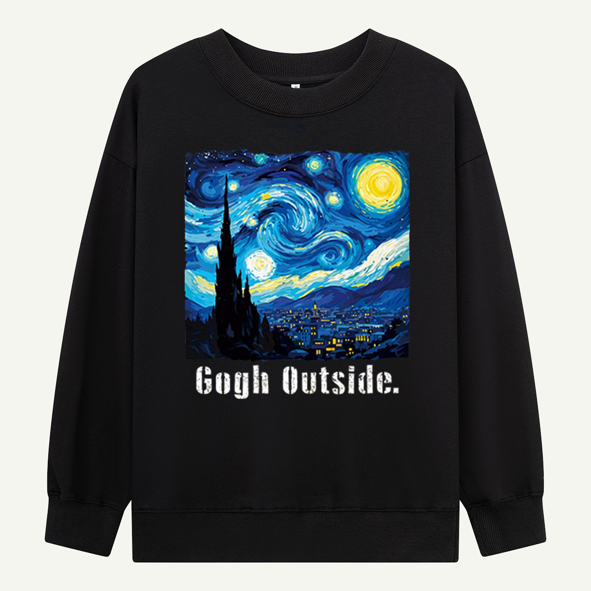 Swirl Night Sky Gogh Outside Sweatshirts