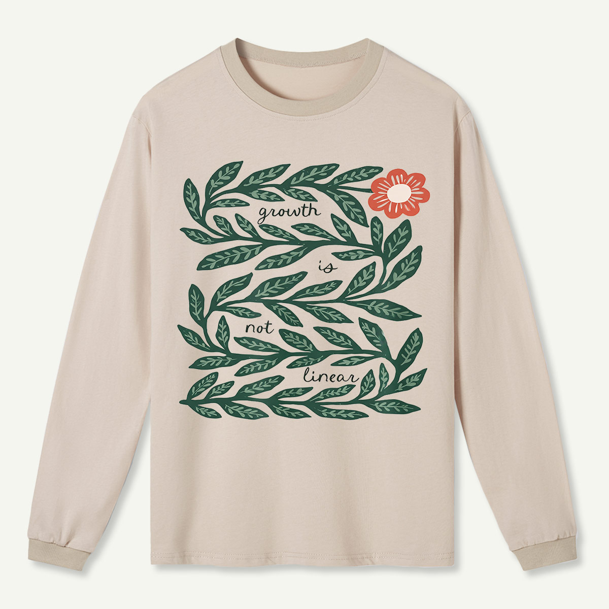 Growth Vine Art Long Sleeve T-Shirt