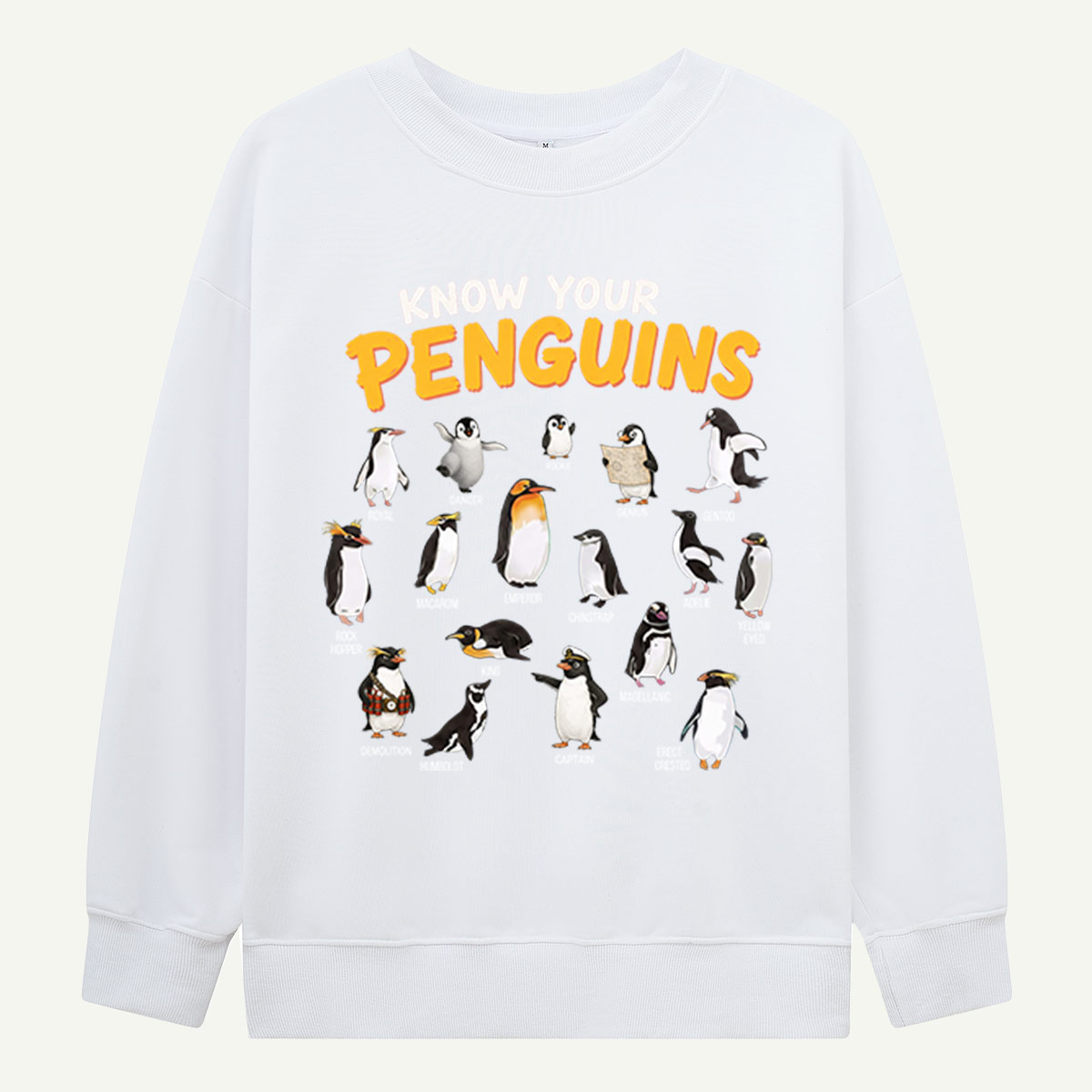 Know Your Penguins Penguin Species Sweatshirts
