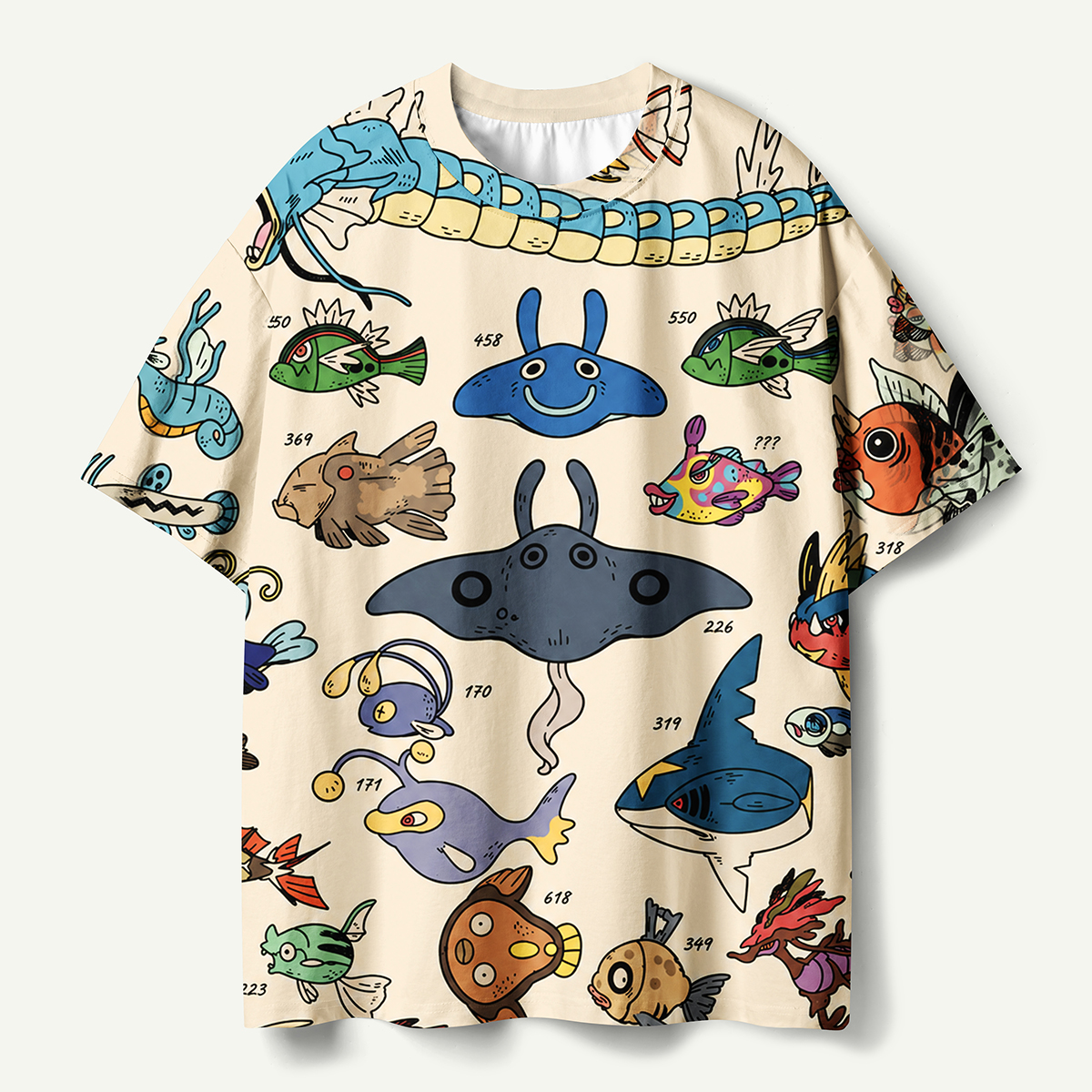 Vintage Ocean Creatures Premium Cotton Tee