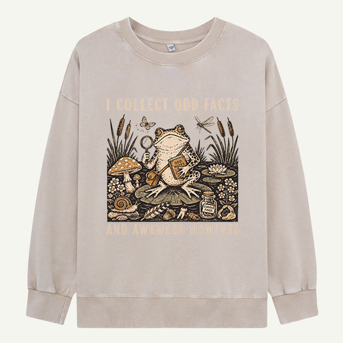 Odd Facts & Frog Investigations Washed Sweatshirts