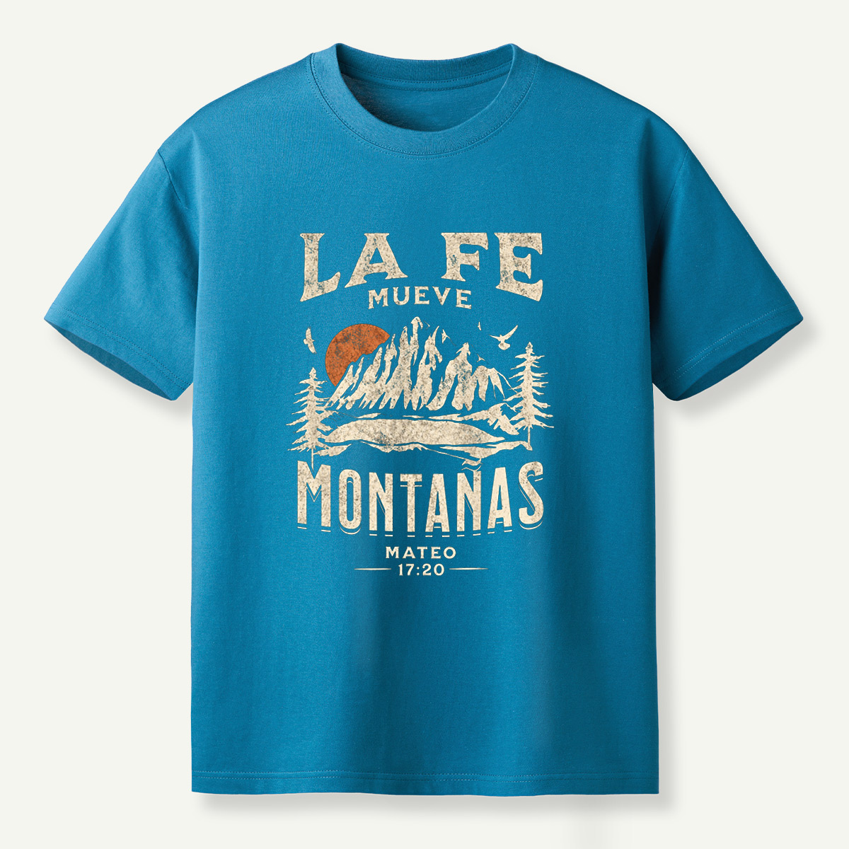 La Fe Mueve Montanas Mateo 17：20 Mountain Faith T-Shirt
