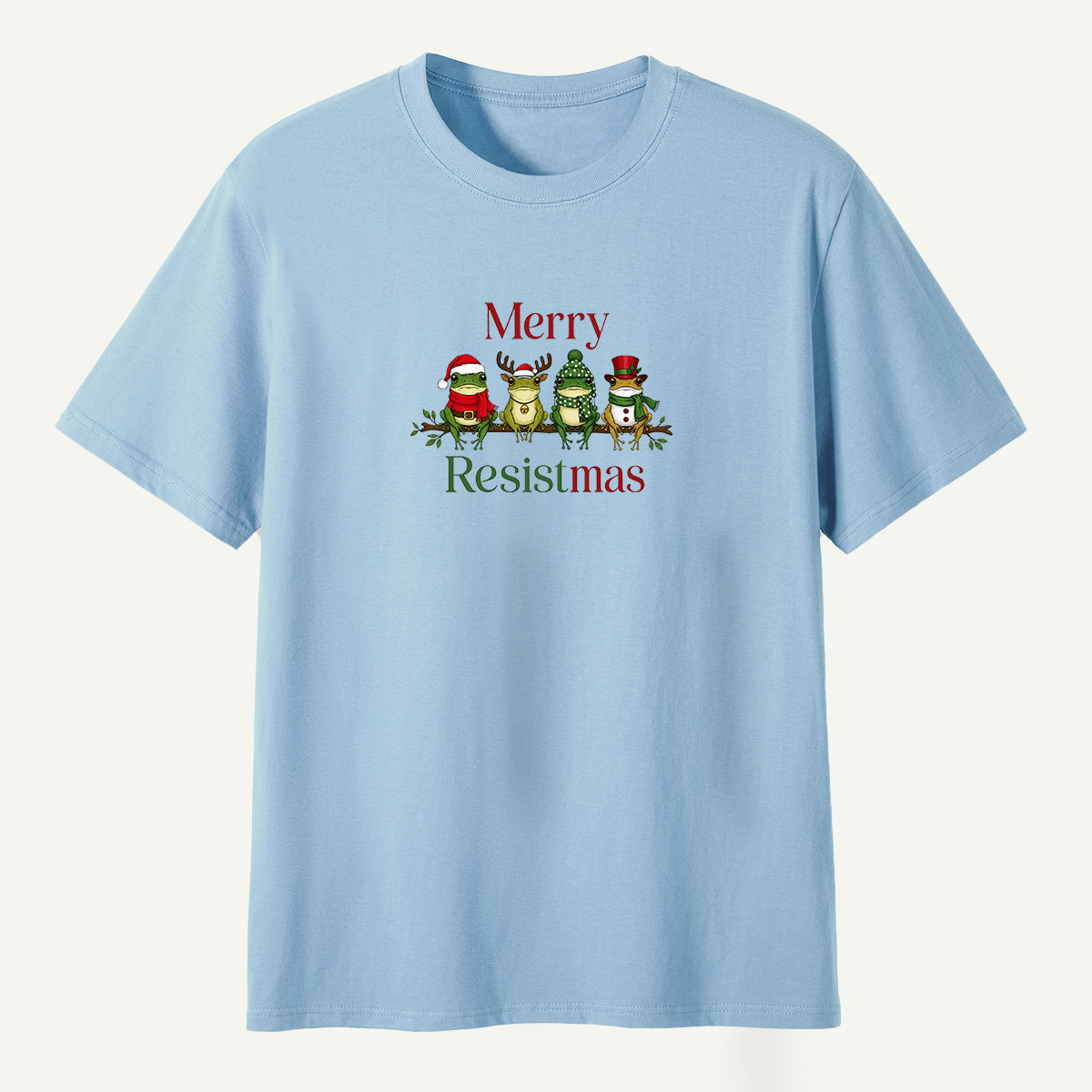 Merry Resistmas Christmas Frogs T-Shirt