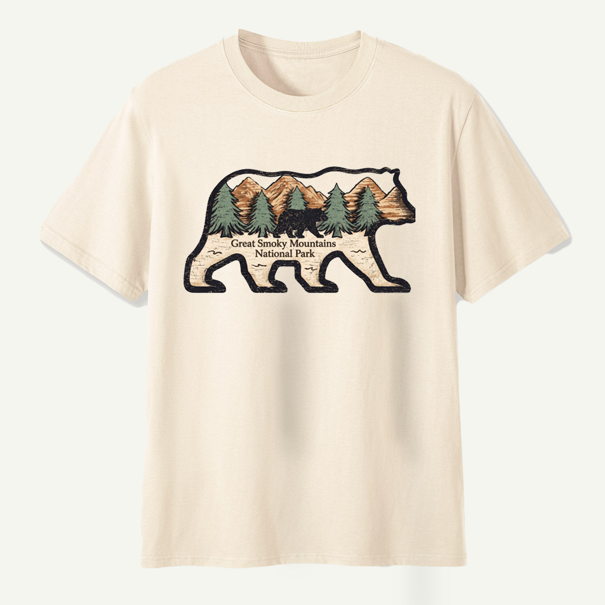 Great Smoky Mountains National Park Black Bear Forest T-Shirt