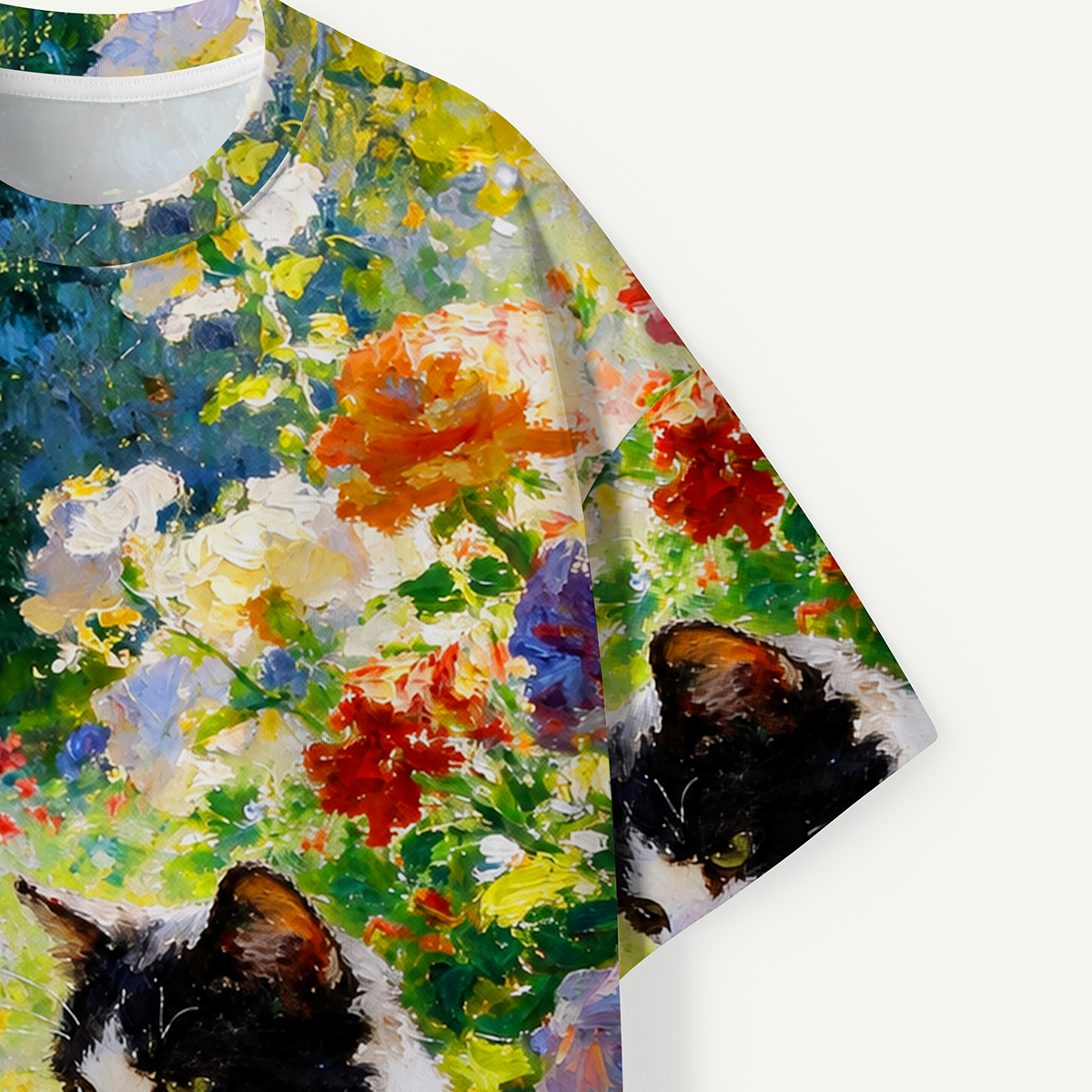 Blooming Garden Cat Premium Eco Tee