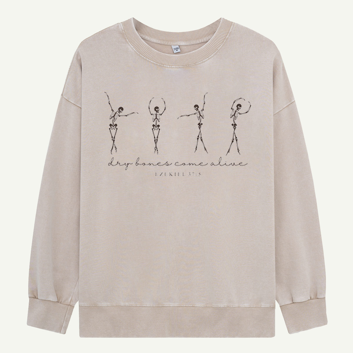 Dry Bones Come Alive Skeleton Dance Washed Sweatshirts
