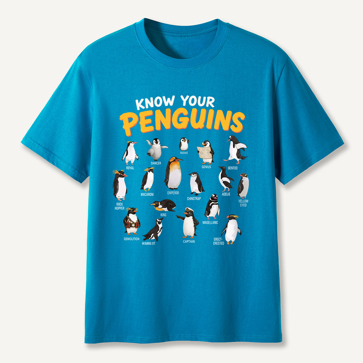 Know Your Penguins Penguin Species T‑Shirt