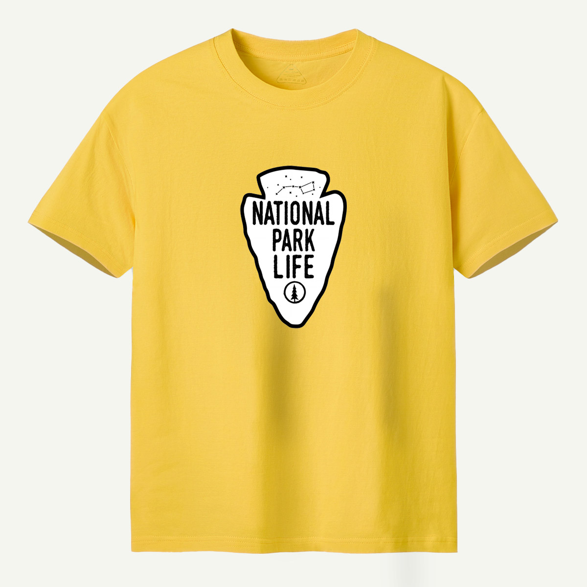 National Park Life Pine Tree Constellation Arrowhead Emblem T-Shirt