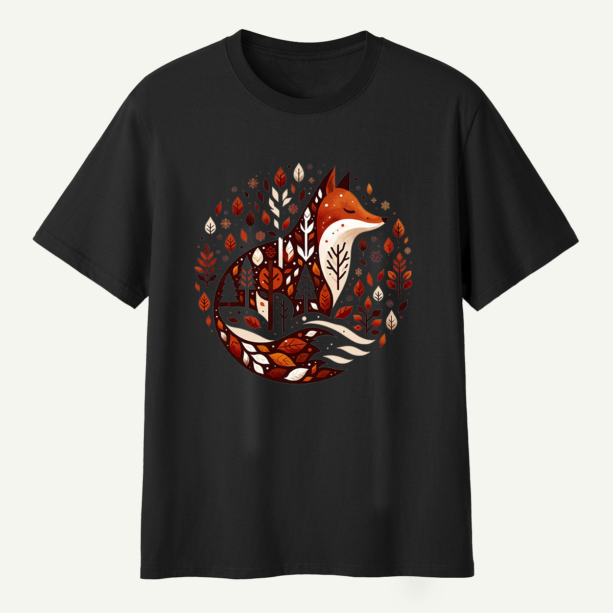 Fox Forest Winter Village T-Shirt