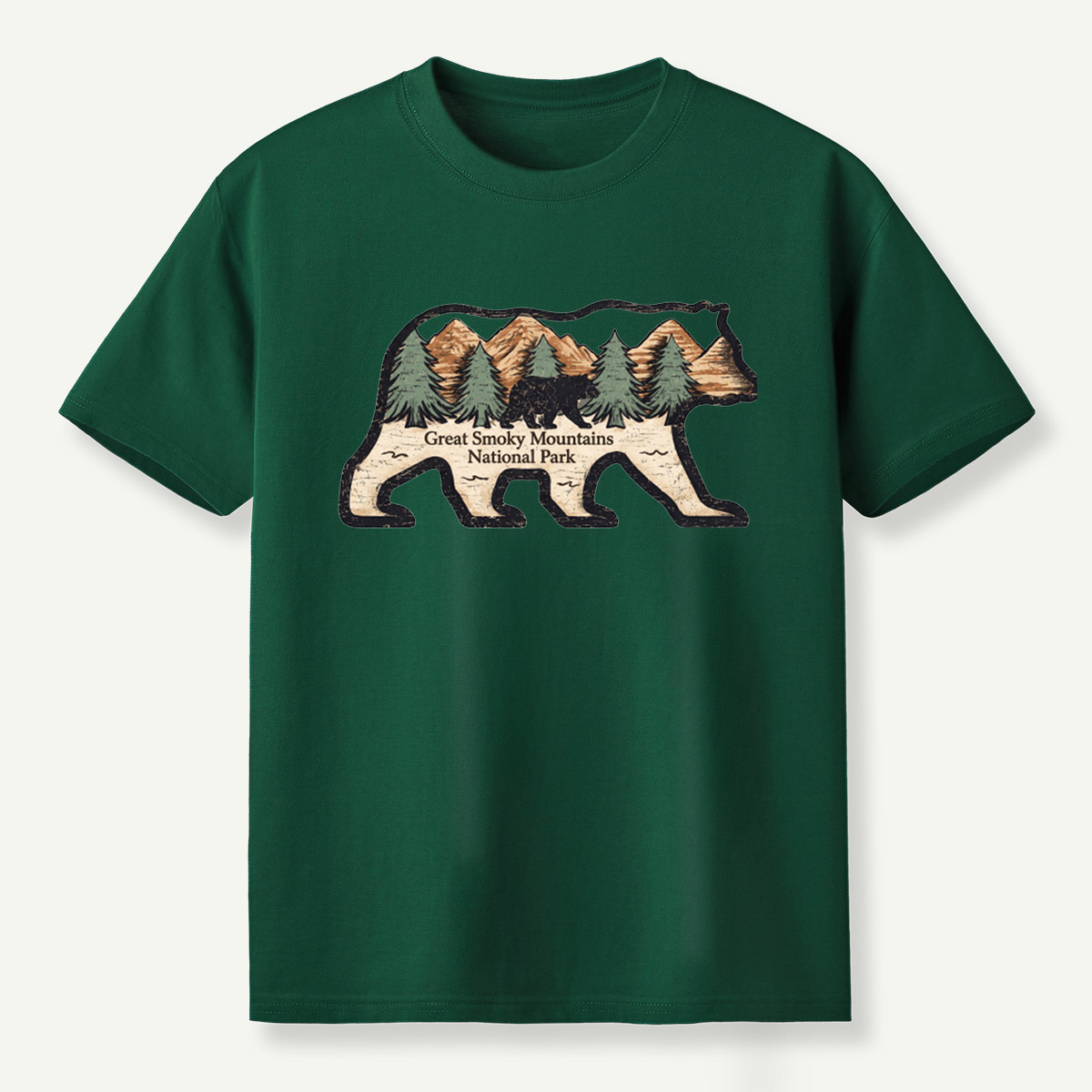 Great Smoky Mountains National Park Black Bear Forest T-Shirt
