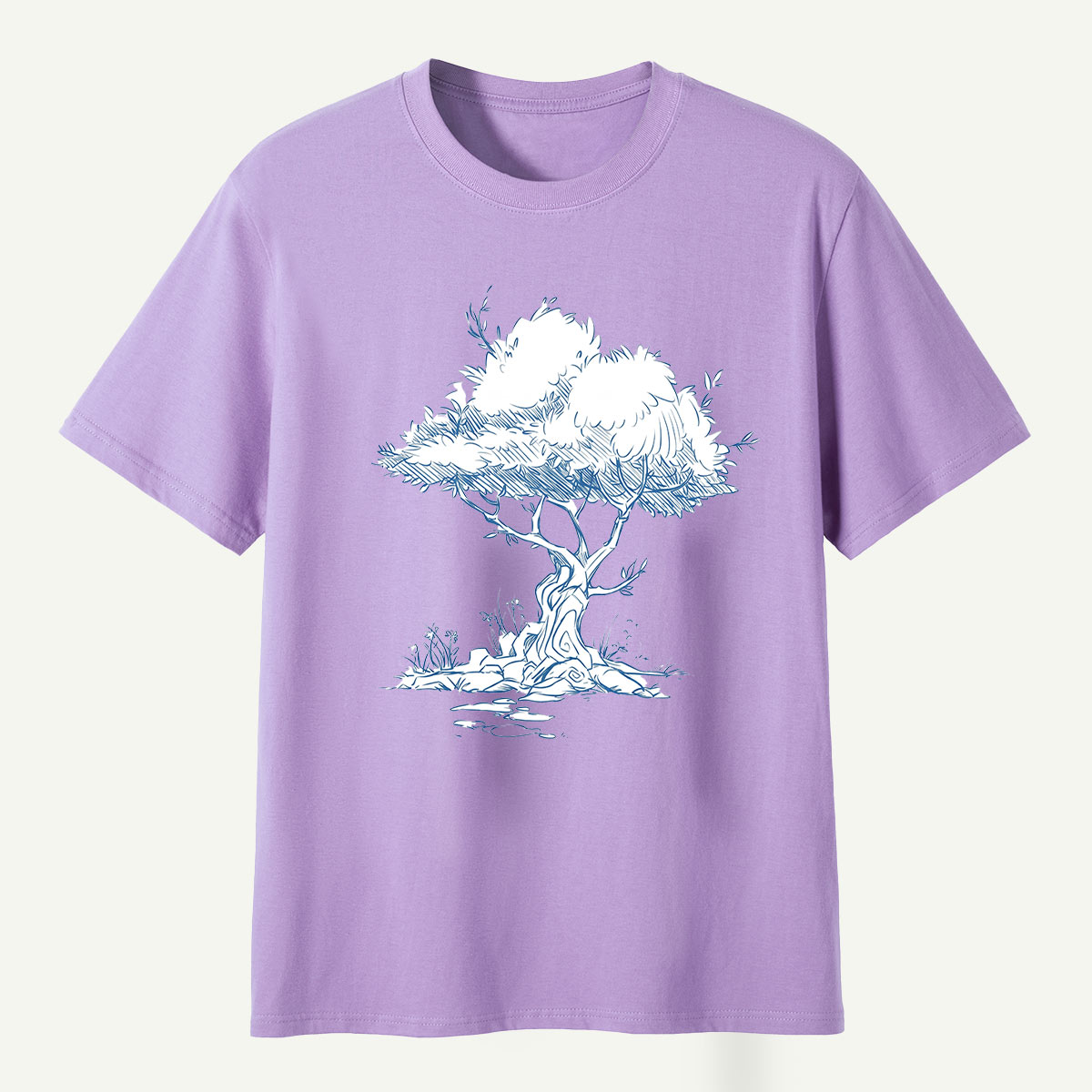 Wilderness Trail Map Line Art T-Shirt