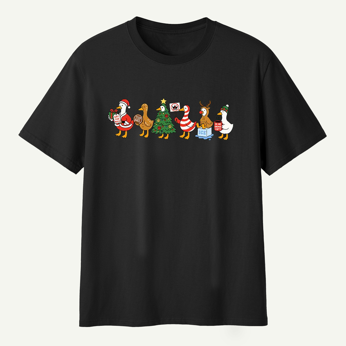 Chaotic Christmas Goose Parade T-Shirt