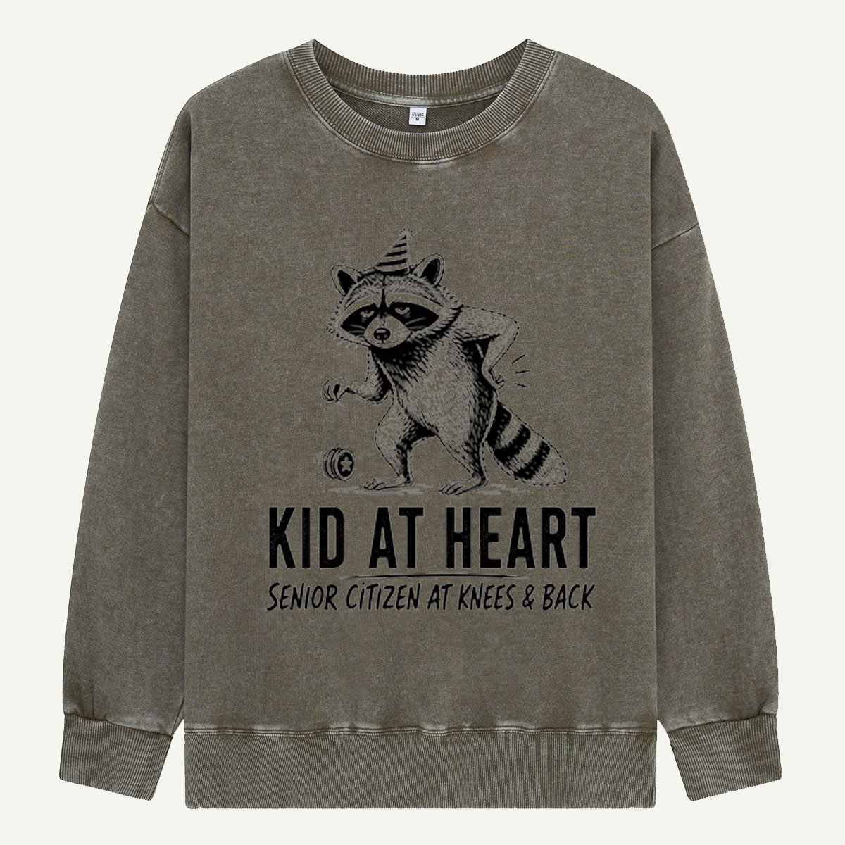 Kid at Heart Raccoon Club Washed Sweatshirts