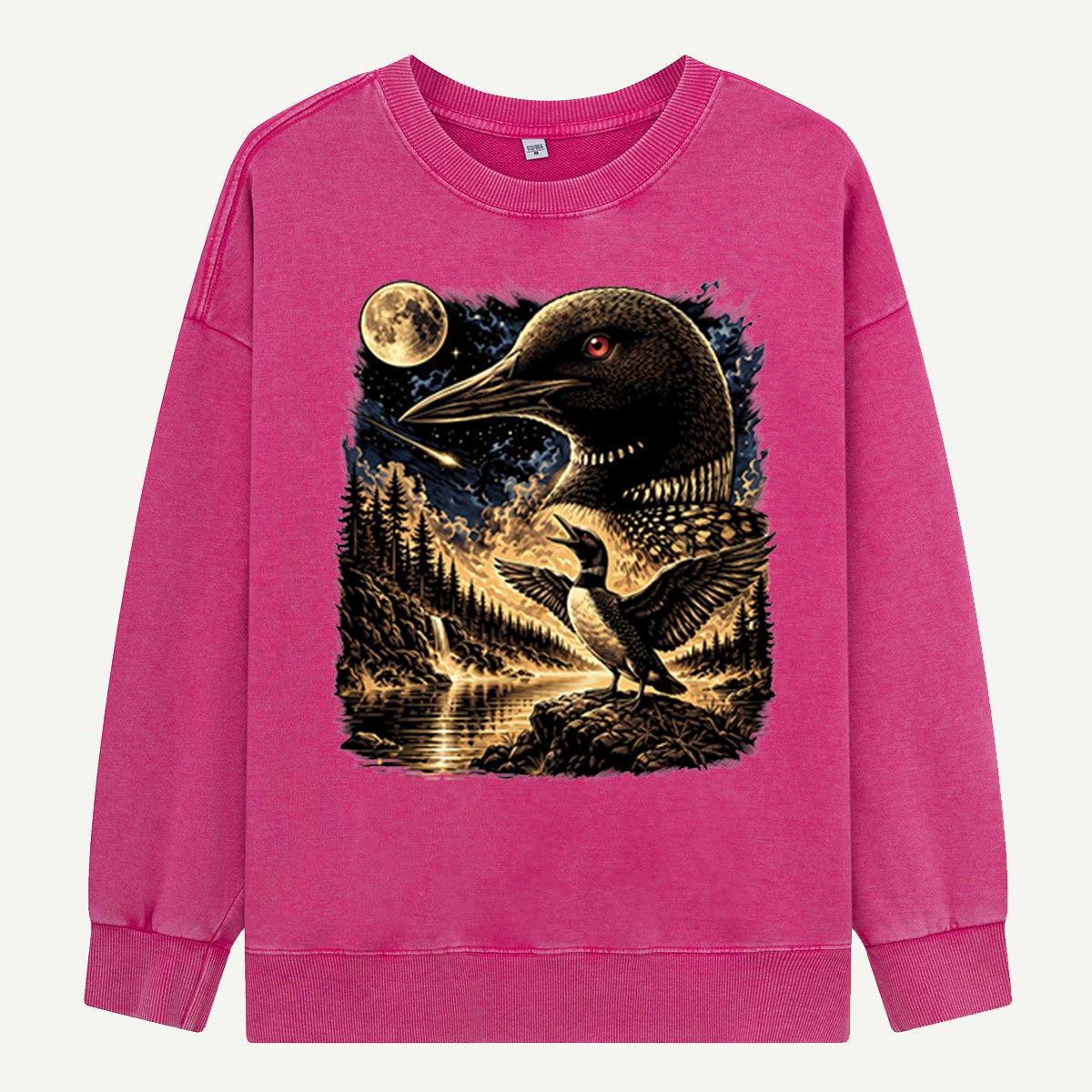 Moonlight Loon Call Washed Sweatshirts