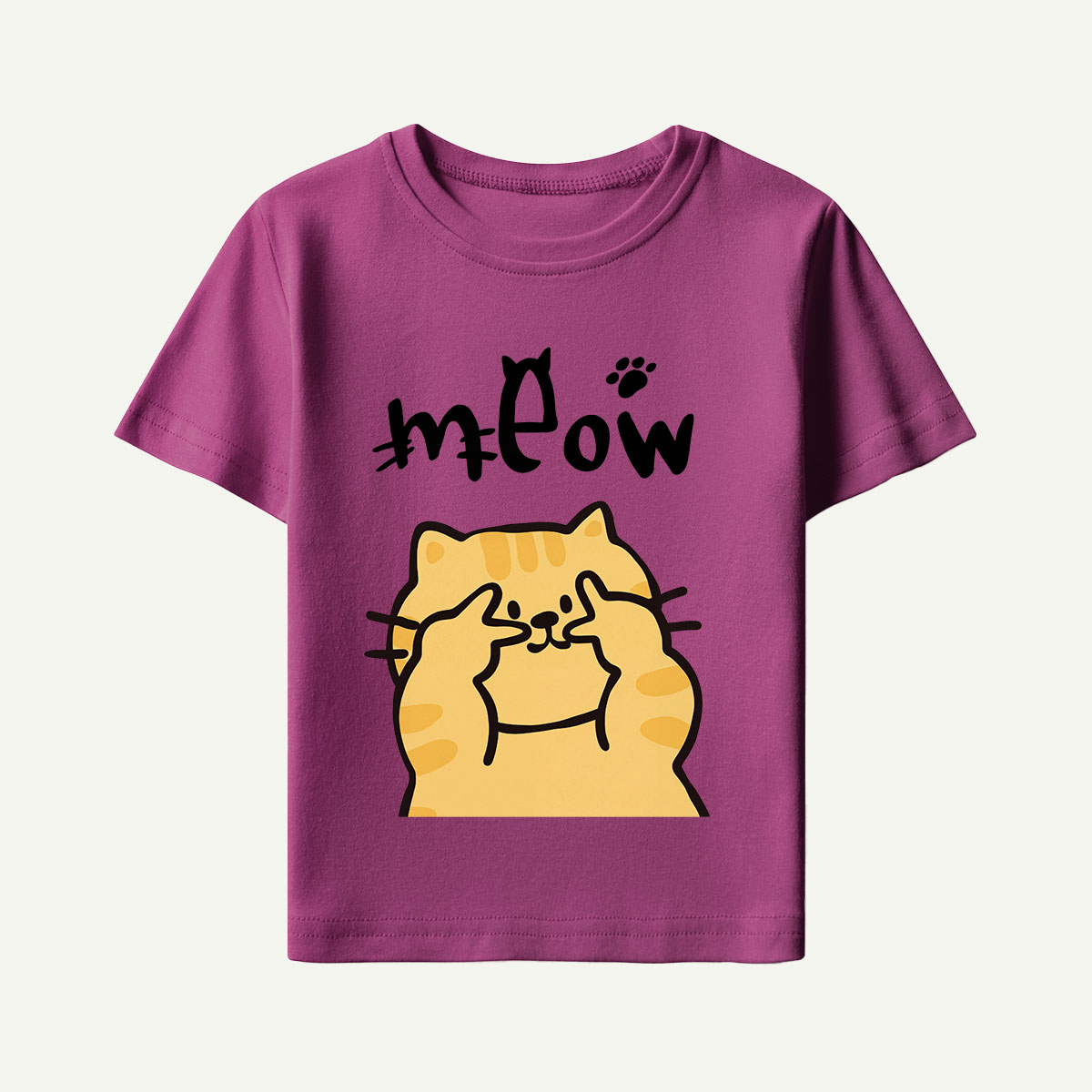 Meow Peekaboo Cat Kids T-Shirt