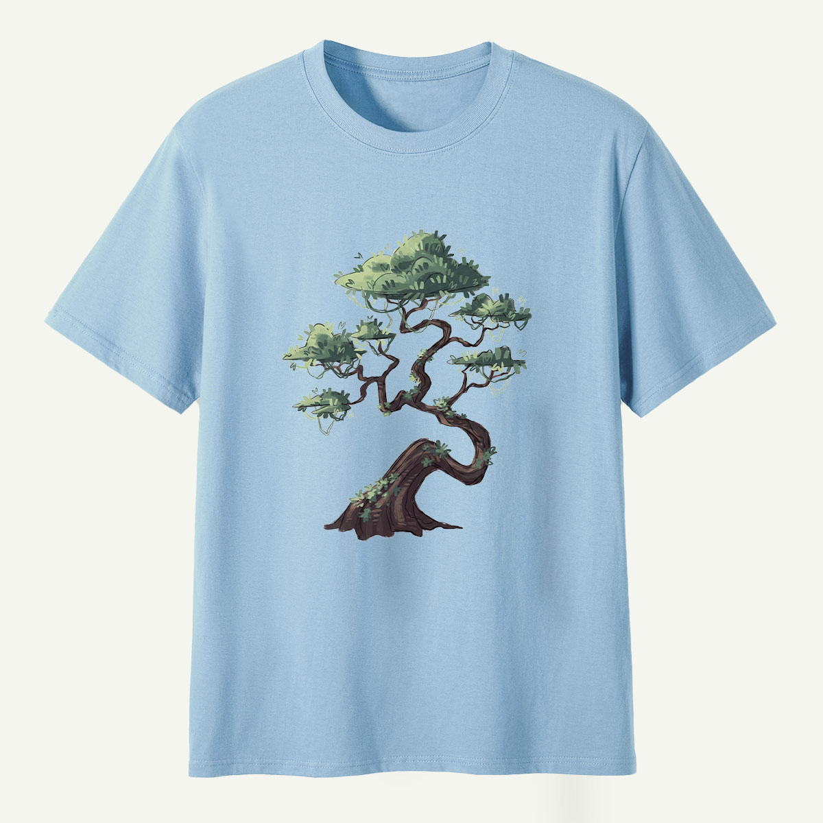 Windswept Pine Tree Ink Art T-Shirt